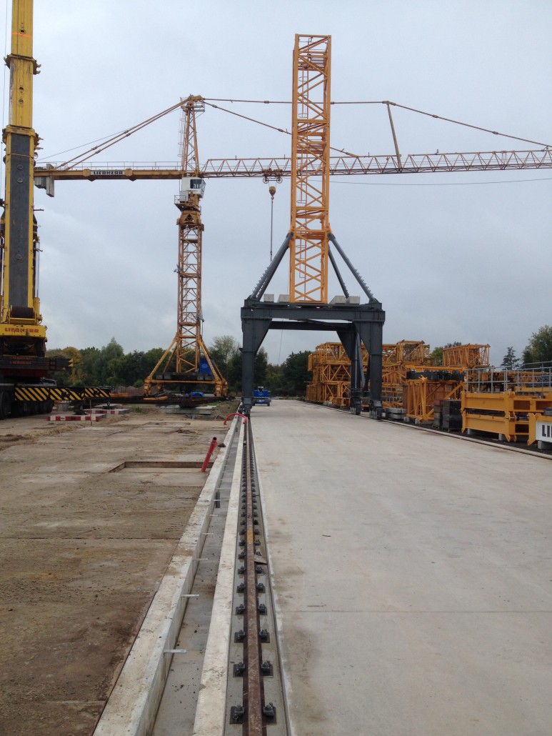 Van Der Spek 15 New crane track at Van  der  Spek  Vianen Bemo Rail de 