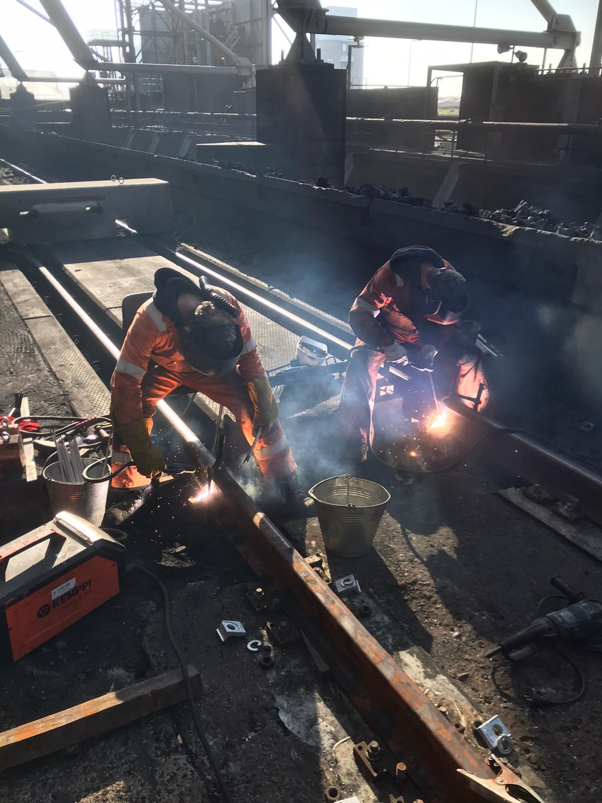 Rail welding Bemo Rail expert in welds